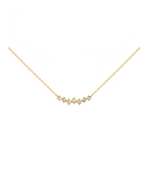 COLLIER TWISTED 7 DIAMANTS les ctes