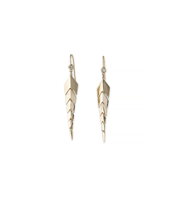 BOUCLES D'OREILLES SMALL QUEUE DE POISSON DIAMANTS en ligne des produits 