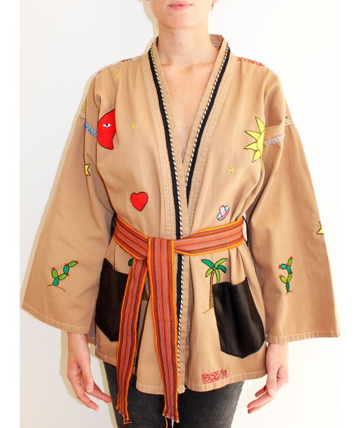 KIMONO MEXICAIN BEIGE offre 