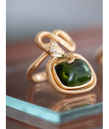 BAGUE SERPENT 18K TOURMALINE Profitez des Offres !