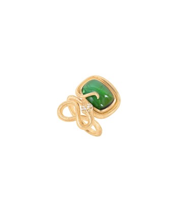 BAGUE SERPENT 18K TOURMALINE Profitez des Offres !