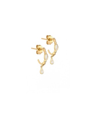 BOUCLE D'OREILLE HOOP STUDS DIAMANTS votre