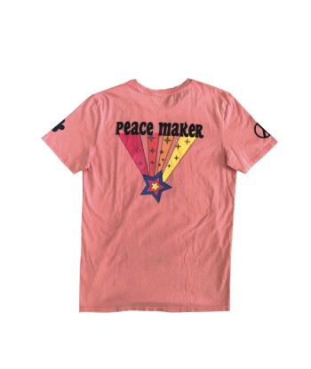 TEE SHIRT PEACE MAKER PEACH le des métaux précieux