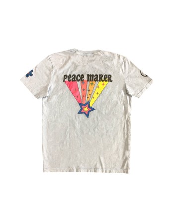 TEE SHIRT PEACE MAKER BLANC basket pas cher