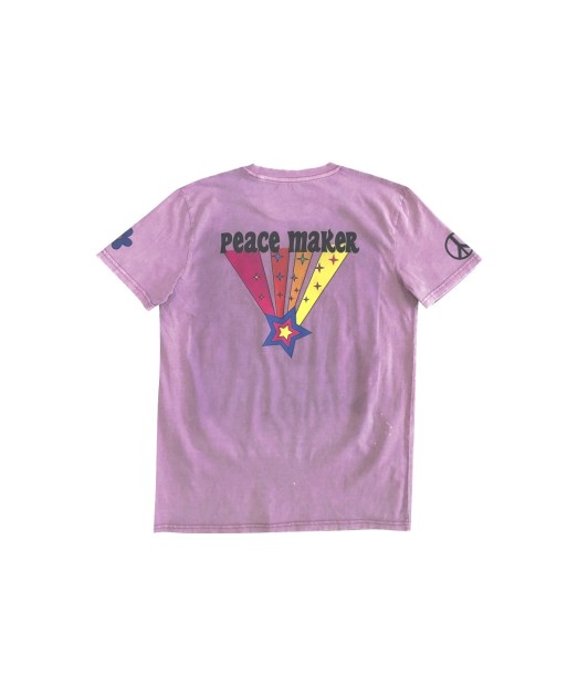 TEE SHIRT PEACE MAKER LILA les ligaments