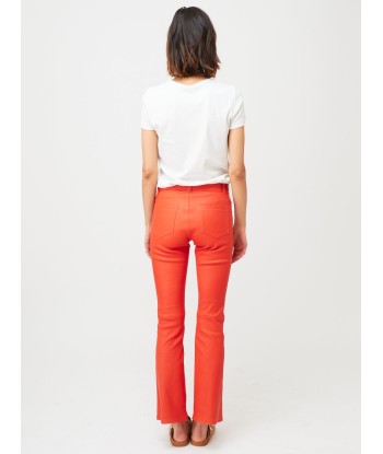 PANTALON DEAN CUIR PLONGÉ ROUGE En savoir plus