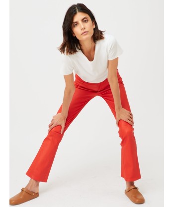 PANTALON DEAN CUIR PLONGÉ ROUGE En savoir plus