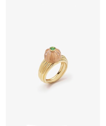 BAGUE GELATO QUARTZ ROSE ET TSAVORITE Les magasins à Paris et en Île-de-France