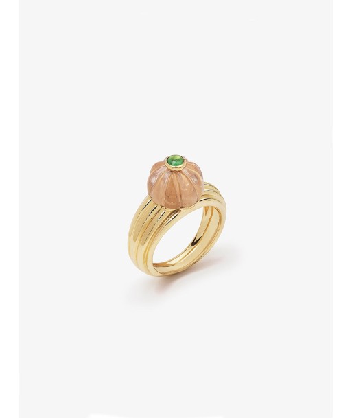 BAGUE GELATO QUARTZ ROSE ET TSAVORITE Les magasins à Paris et en Île-de-France