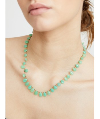 COLLIER EVERGREEN CHRYSOPRASE français