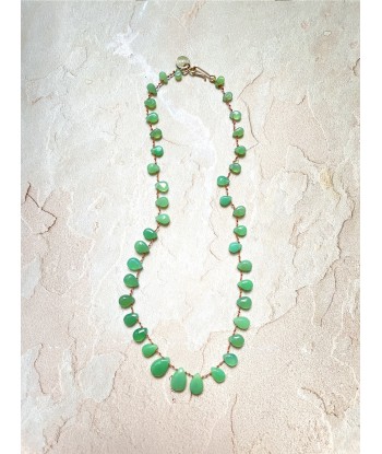 COLLIER EVERGREEN CHRYSOPRASE français