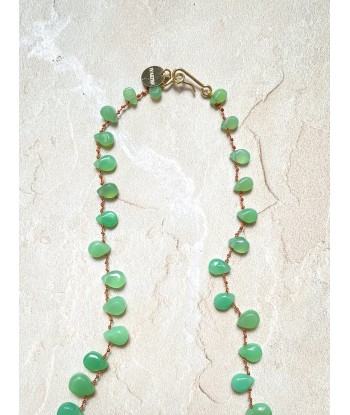 COLLIER EVERGREEN CHRYSOPRASE français