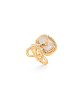 BAGUE SERPENT 18K QUARTZ RUTILE Vous souhaitez 