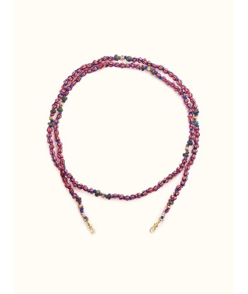 MAULI BEADS LONG NOIR & ROSE Comparez plus de prix