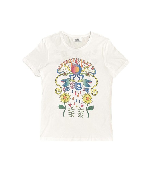 TEE SHIRT BLANC SPIRITUALITY rembourrage situé sous