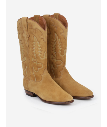 BOTTES SANTIAG MIDNIGHT EN DAIM TAN pas chere