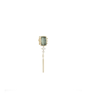 BOUCLE D'OREILLE STUD TOURMALINE VERTE en ligne des produits 