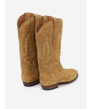 BOTTES SANTIAG MIDNIGHT EN DAIM TAN pas chere