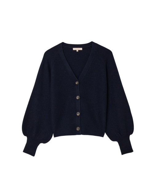 CARDIGAN ROSE NAVY rembourrage situé sous