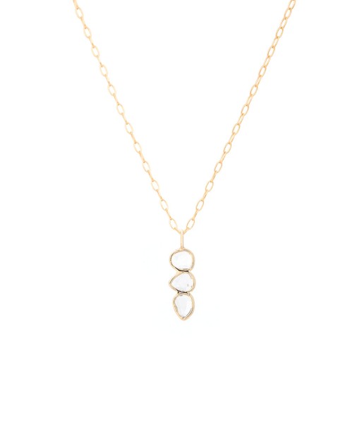 COLLIER OR JAUNE 3 DIAMOND SLICES vous aussi creer 