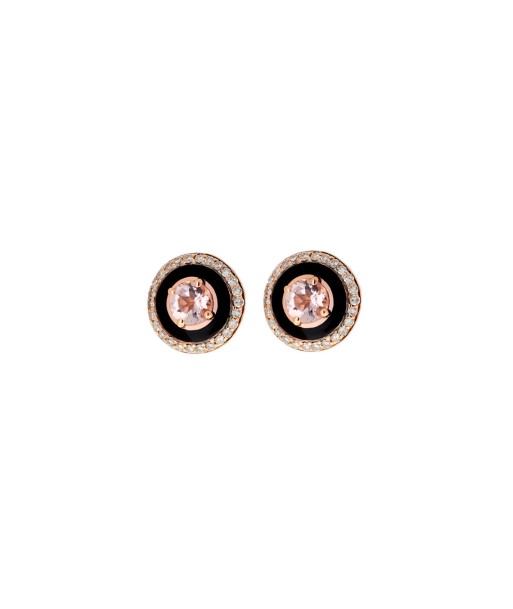 BOUCLE D'OREILLE DIAMANTS & EMAIL & MORGANITE Les êtres humains sont 