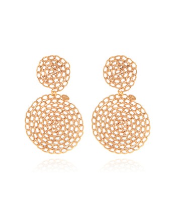 BOUCLE D'OREILLE GOURMETTE OR GRAND MODELE livraison et retour toujours gratuits