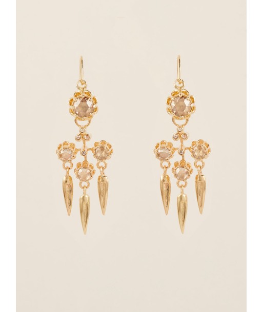 BOUCLES D'OREILLES ARLESIENNES OR ET DIAMANTS Comparez plus de prix