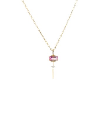 COLLIER TOURMALINE ROSE À commander