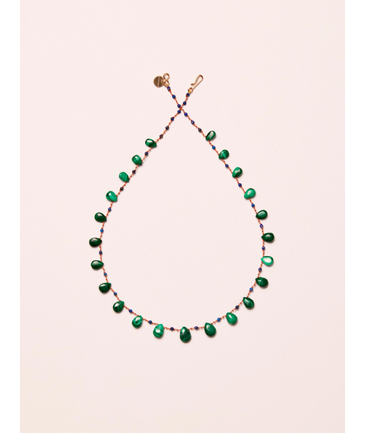 COLLIER BONVIEW MALACHITE ET LAPIS LAZULI shop