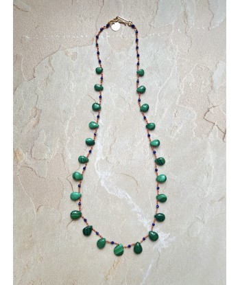 COLLIER BONVIEW MALACHITE ET LAPIS LAZULI shop