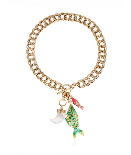 COLLIER AZURE CHARMS FLASH VERT du meilleur 