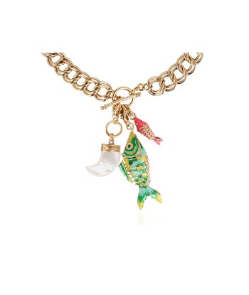 COLLIER AZURE CHARMS FLASH VERT du meilleur 