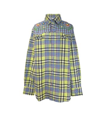 CHEMISE COWBOY CARREAUX JAUNE est présent 