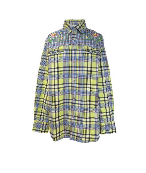 CHEMISE COWBOY CARREAUX JAUNE est présent 