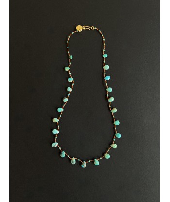 COLLIER POWHATAN TURQUOISE pas cher 