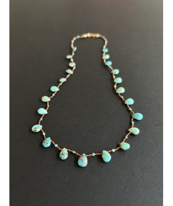 COLLIER POWHATAN TURQUOISE pas cher 