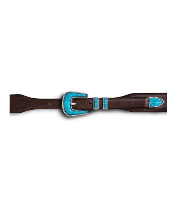 CEINTURE CRAZY TURQUOISE & MARRON JUSQU'A -70%! 