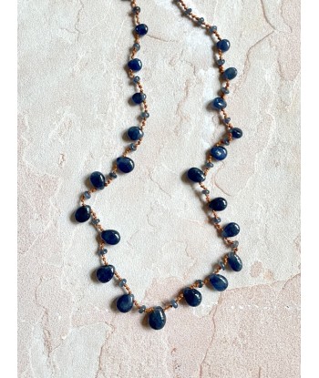 COLLIER COCOPLUM DROPS & BEADS SAPHIR BLEU du meilleur 