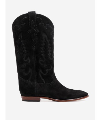 BOTTES SANTIAG MIDNIGHT EN DAIM NOIRES online