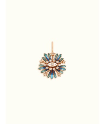 BOUCLE D'OREILLE FLOWER BLEUE destockage