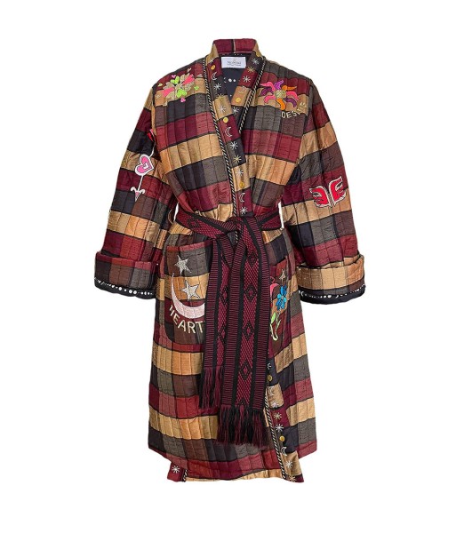 KIMONO LONG MYSTIC HEALER BURGUNDY de technologie