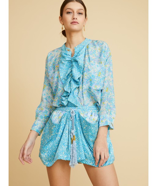 CHEMISE FRILL FLOWER FIELD français