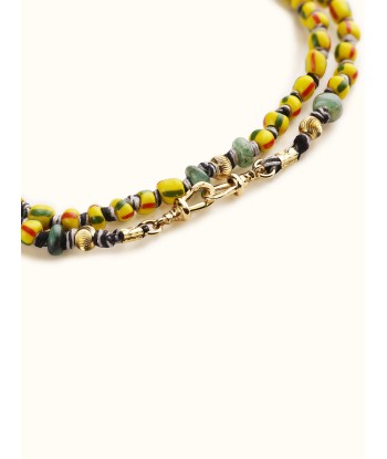 LIEN MAULI BEADS GHANA RASTA 73CM la colonne vertébrale