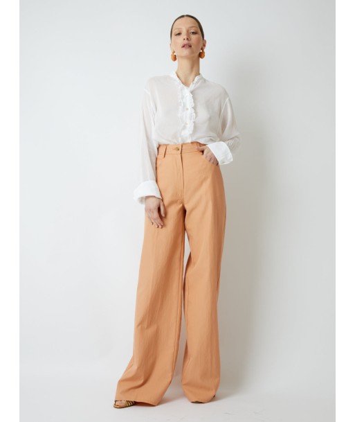 PANTALON TAILLE HAUTE DROIT EN SERGÉ Toutes les collections ici