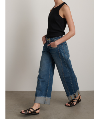 JEAN RELAXED CUFFED LASSO VISTA BLUE les muscles